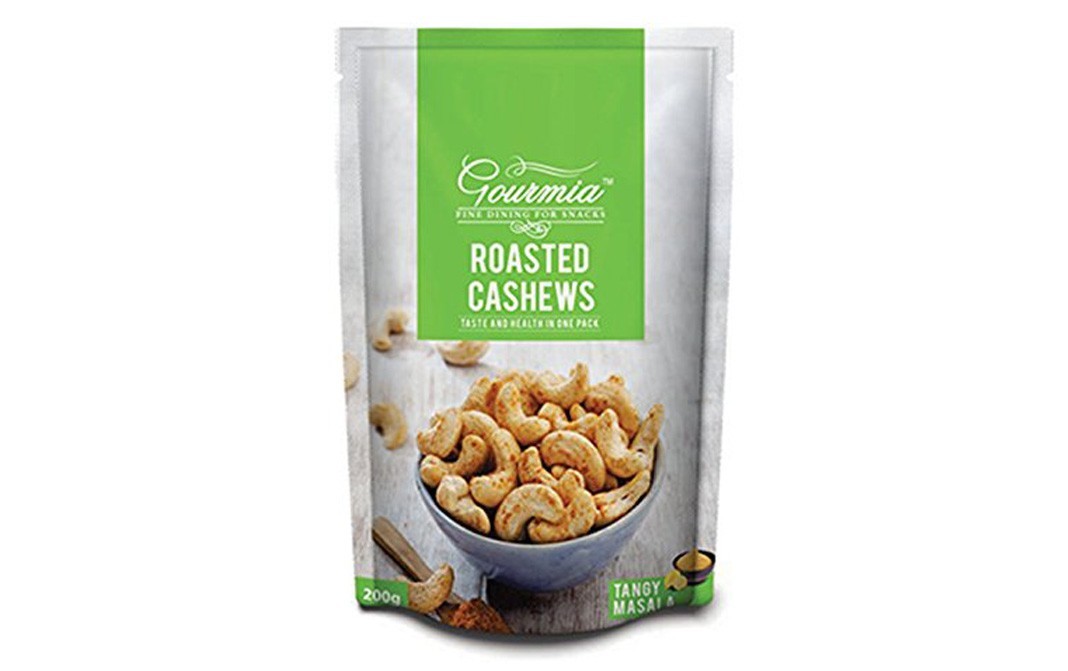 Gourmia Roasted Cashews Tangy Masala   Pack  200 grams